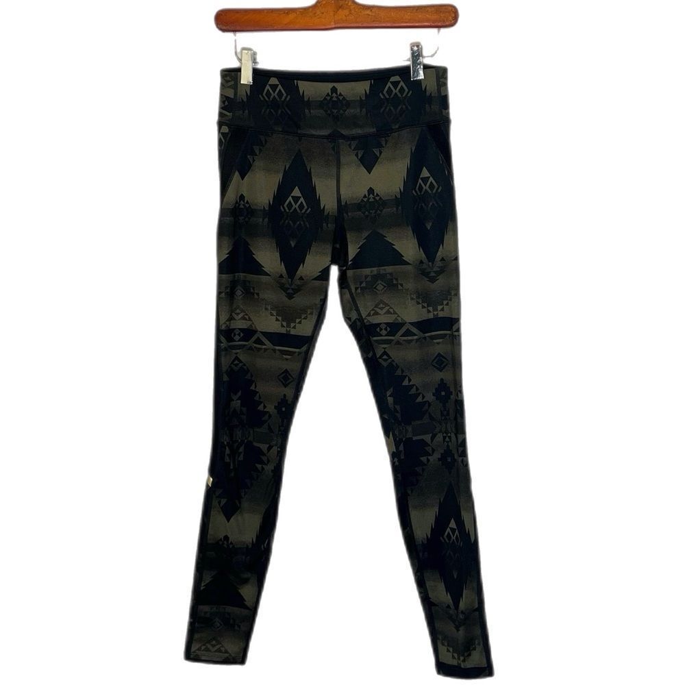 Polo Ralph Lauren Black Green Aztec Print Leggings